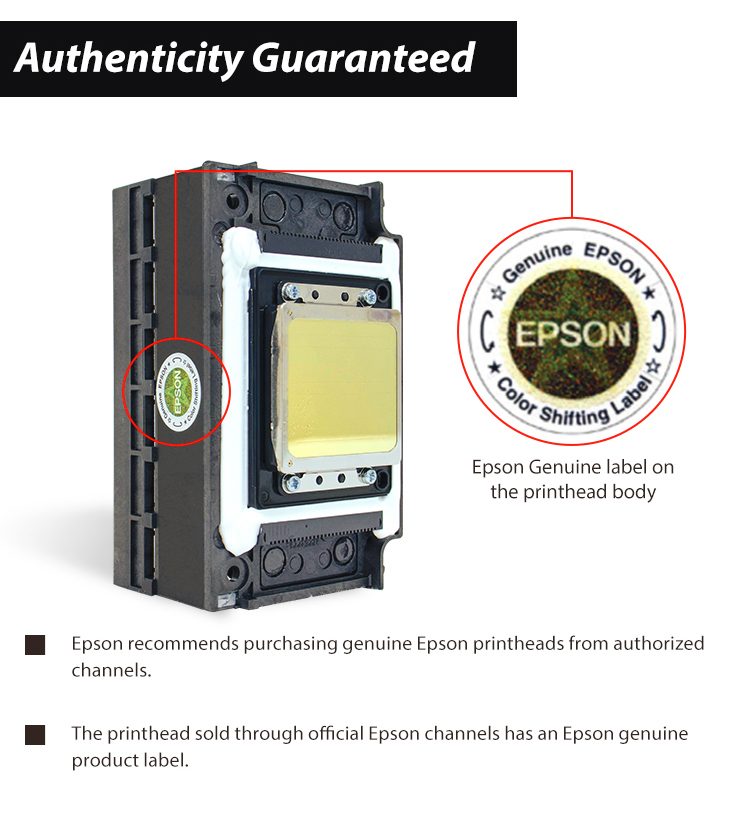 Epson F1080-A1 Printhead Close-up